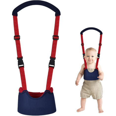 Bretelles/rênes pour tout-petits, bretelles de sécurité portables pour bébé, harnais de protection pour trotteur (bleu)