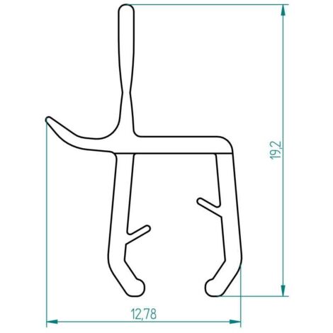 Breuer Spritzschutzprofil 1m Profil Spritzschutz Duschdichtung