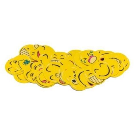 BREWIS Smiley-Schaumstoffaufkleber – 40 Stück, perfekt für Schule und Notizbücher