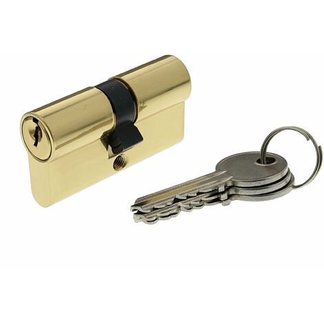 Bricard 30101 Cilindro di serratura doppio ingresso securipro Dimensione 30 + 30 mm in ottone