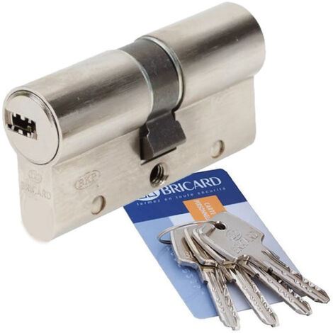 BRICARD Cylindre de serrure BRICARD astral debrayable L.30 + 30 mm 5 cles