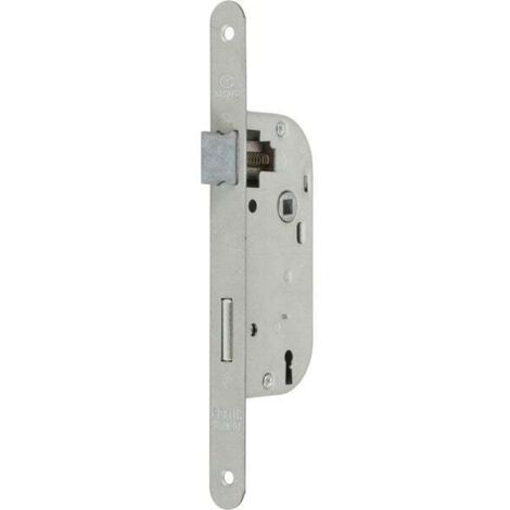 Bricard – Serrure monopoint encastrée 40 mm – Entraxe 70 mm – Section carré 7 mm – Têtière ronde 20 mm – Acier pour chambres