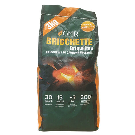 Bricchette di carbone vegetale  3 kgESCLU