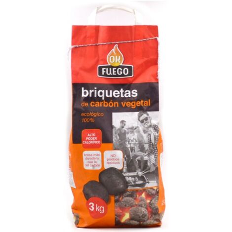 Bricchetti di carbone per barbecue 3kgs.