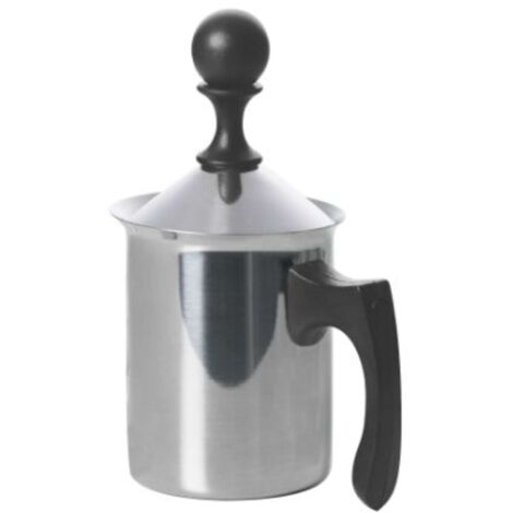 Bricco Cappuccino Schiumalatte in acciaio lido 3 tazze