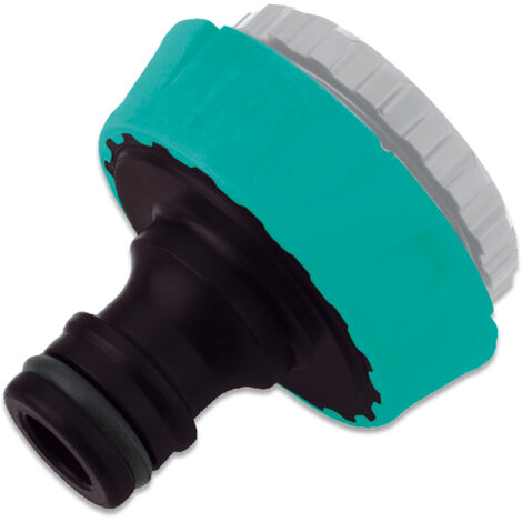 Bricoferr Adaptador de grifo de plástico 1/2″ con reducción a 3/4″