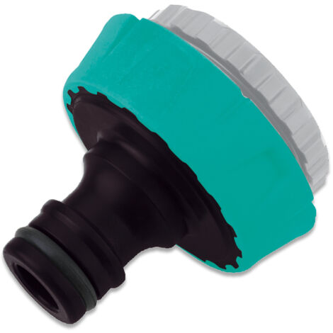 Bricoferr Adaptador de grifo de plástico 1″ con reducción a 3/4″