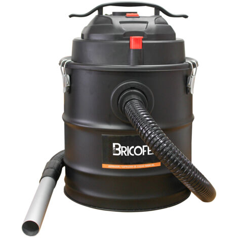 Bricoferr Aspirador y Soplador de Cenizas Eléctrico 1500W 20L