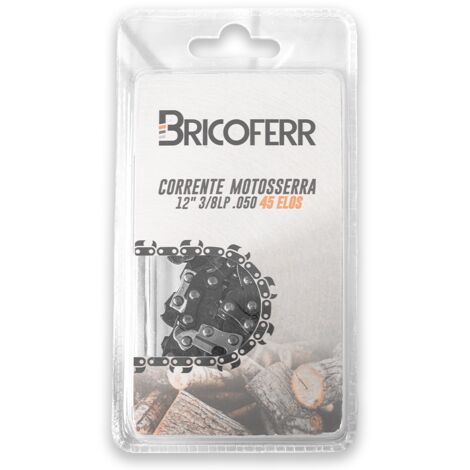 Bricoferr Cadena de motosierra 12" (30,5 cm) 3/8 0,050 45 eslabones.