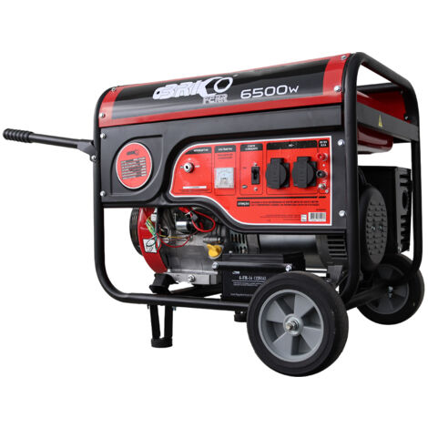 Bricoferr Generador Gasolina - 6.5 KVA, 15HP Monofásico