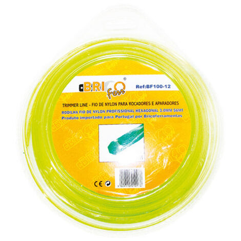 Bricoferr Hilo de Nylon hexagonal 3 mm 15 m