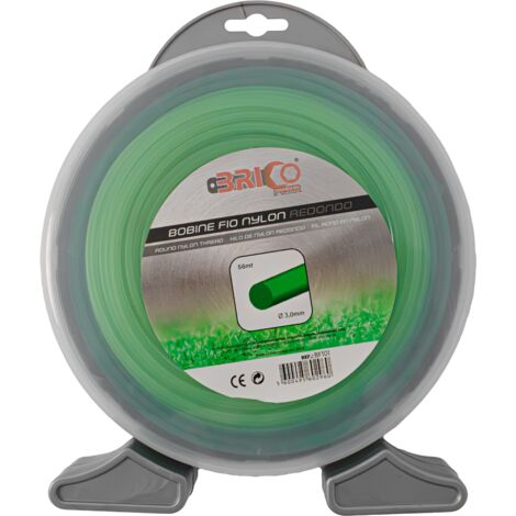 Bricoferr Hilo de nylon redondo 4mm 32 m