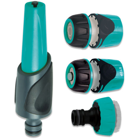 Bricoferr Kit de accesorios de riego de plástico