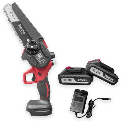 Bricoferr Mini Motosierra a Batería 2 Ah 21 V 600 W