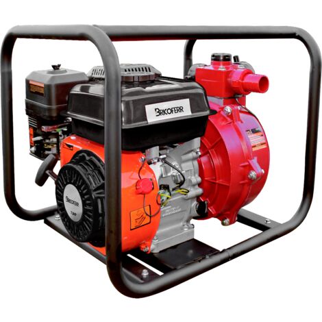 Bricoferr Motobomba de Agua 7 HP 3600 RPM – 30 m³/h, 65 m de Elevación