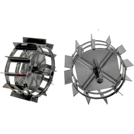 Bricoferr Par de ruedas de hierro 350x8
