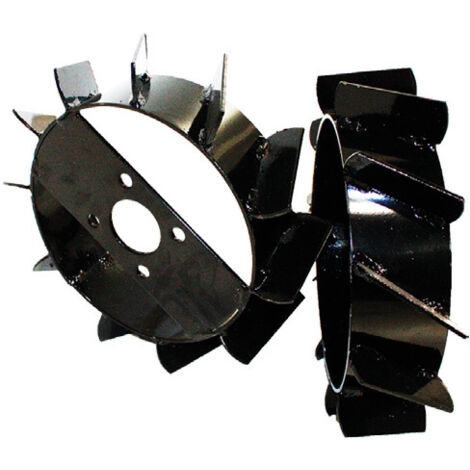 Bricoferr Par de ruedas de hierro 400x10