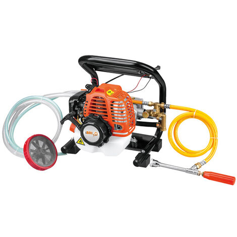 Bricoferr – Pulvérisateur 2 temps 26 cc – Tuyau 10 m et lance 30 cm – Pression 2,5 MPA pour traitements efficaces – Moteur performant