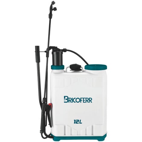 Bricoferr pulverizador manual de mochila de 12L con lanza