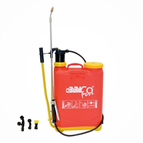 Bricoferr Pulverizador manual de mochila de 16 litros