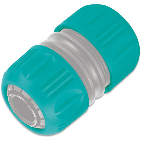 Bricoferr Reparador de manguera de 25 mm de plástico de alto caudal 19 mm