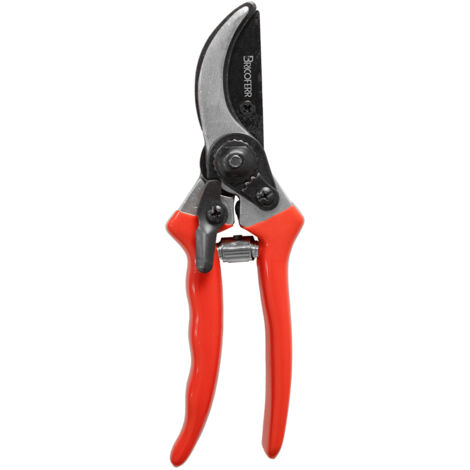 Bricoferr Sécateur d'élagage courbé manche aluminium lame acier carbone 8''