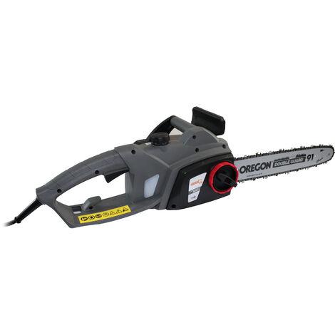 Bricoferr Tronçonneuse électrique 1800W – Guide Oregon 14" et chaîne 3/8" 45 maillons