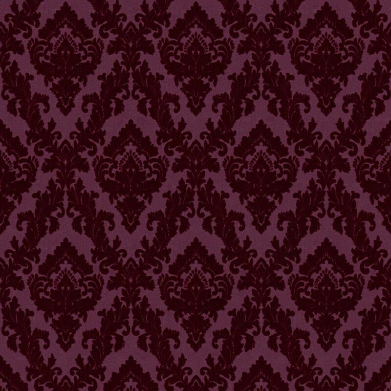 A.s.creations - Papier peint rouge baroque à motif intissé Tapisserie bordeaux élégante parfaite pour salle à manger Papier peint effet velours