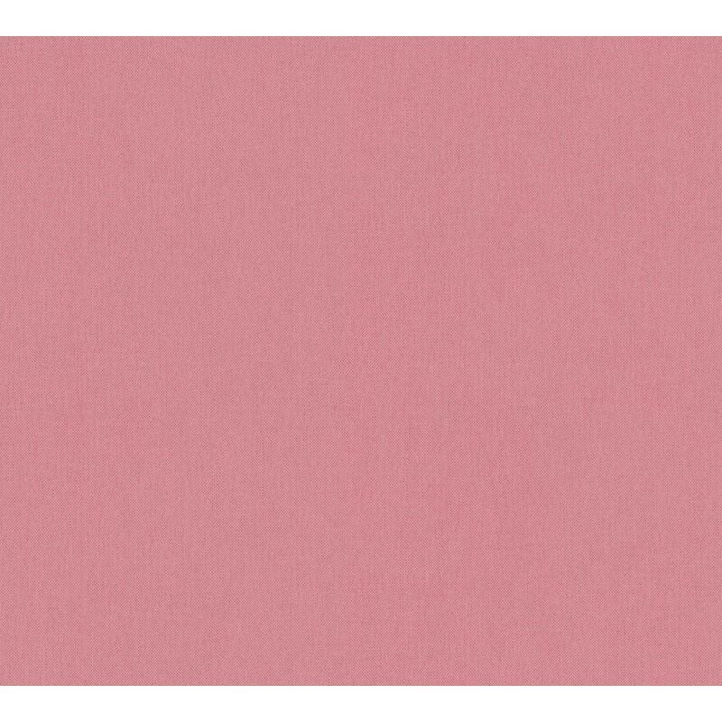 Papier peint rose uni intissé Tapisserie rose effet textile pour couloir Papiers peints rose lavable idéal pour salon