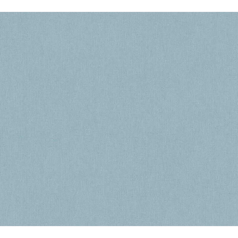 Papier peint bleu effet textile pour cuisine Tapisserie murale bleue lavable Papiers peints uni intissé idéal pour couloir