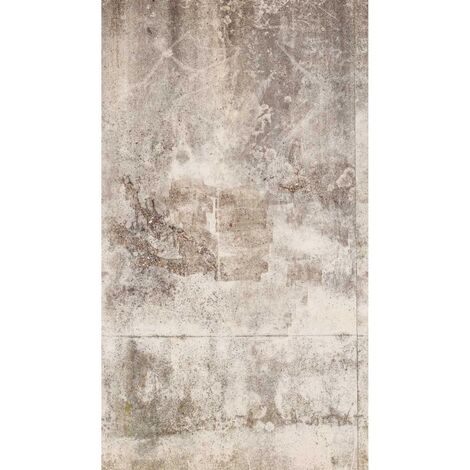 BRICOFLOR Papier Peint aspect béton gris, marron et beige Tapisserie 3D effet béton Papier Peint faux béton pour salon, cuisine industriel