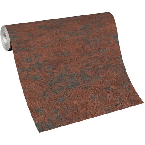 BRICOFLOR Papier Peint effet brique et pierre rouge Papier Peint intissé pour salon, bureau & plus Tapisserie effet pierre et brique rouge et noir
