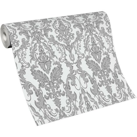 BRICOFLOR Papier Peint fausse pierre gris  Tapisserie style industriel pour cuisine, salon & plus  Papier Peint minimaliste imitation pierre