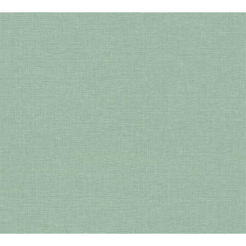 Papier peint uni vert Tapisserie intissée texturée Papier peint aspect textile lin idéal pour chambre et couloir