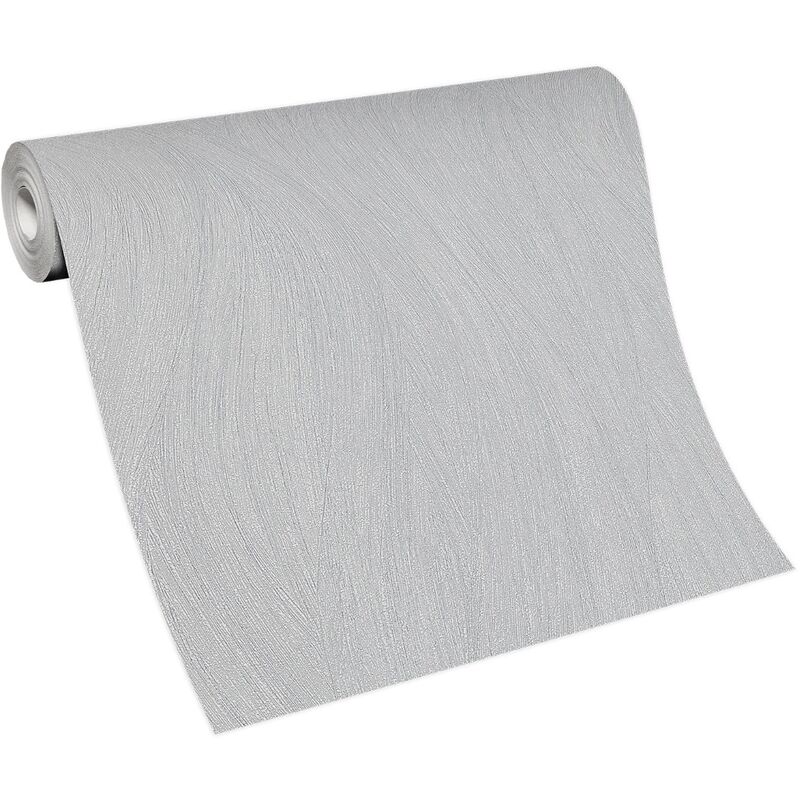 Erismann - bricoflor Papier Peint moderne gris clair Tapisserie à rayures pour salon, bureau & plus Papier Peint intissé gris clair pour cuisine