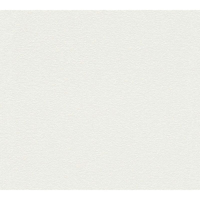 Papier peint intissé uni blanc Tapisserie structurée gaufrage Papier peint moderne effet textile idéal pour bureau