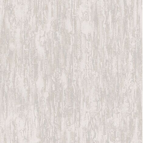 BRICOFLOR Papier Peint taupe clair béton Tapisserie imitation béton pour cuisine, salon & plus Papier Peint intissé effet béton taupe clair