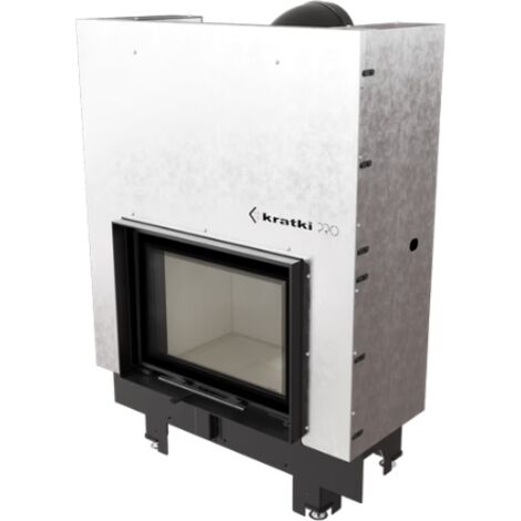 BRICOSOL Chimenea de leña de acero KRATKI MBM 10 kW Ø 200 puerta elevable
