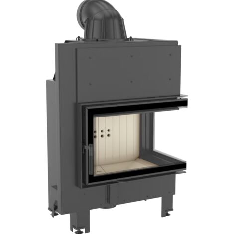 BRICOSOL Chimenea de leña de acero KRATKI MBM derecha 10 kW Ø 200