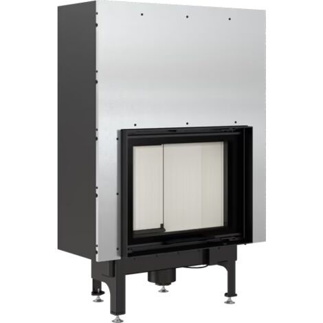 BRICOSOL Chimenea de leña de acero KRATKI NADIA 10 kW Ø 200 puerta elevable