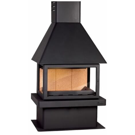 BRICOSOL  CHIMENEA METALICA DE LEÑA LACUNZA MODELO CM 300