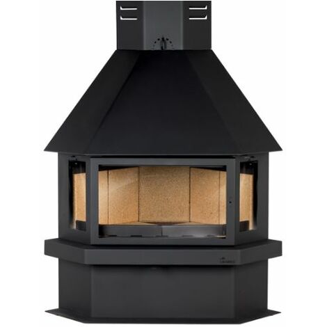 BRICOSOL CHIMENEA METALICA DE LEÑA LACUNZA MODELO CM 300R