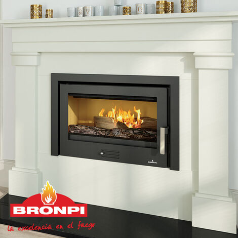 BRICOSOL ESTUFA DE LEÑA INSERTABLE BRONPI MODELO COLISEO