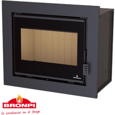 BRICOSOL ESTUFA DE LEÑA INSERTABLE BRONPI MODELO FLORIDA VISION