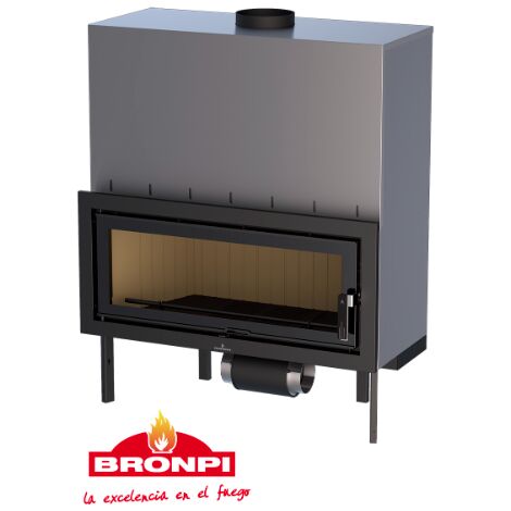 BRICOSOL ESTUFA DE LEÑA INSERTABLE BRONPI MODELO LONDRES-T VISION