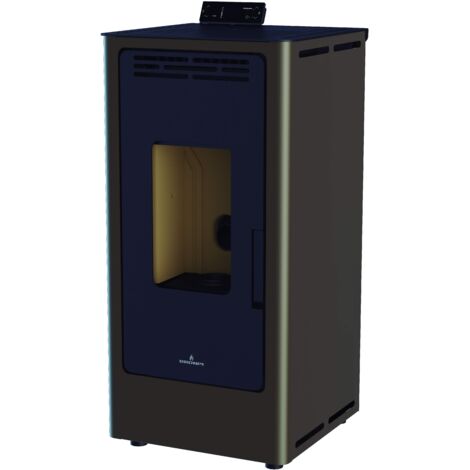 BRICOSOL ESTUFA DE PELLET BRONPI MODELO KIRA 9 KW COLOR MOKA