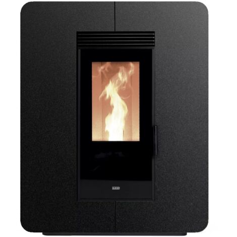 BRICOSOL ESTUFA DE PELLET KLOVER MODELO ASTRA MULTI-AIR STEEL color Negro