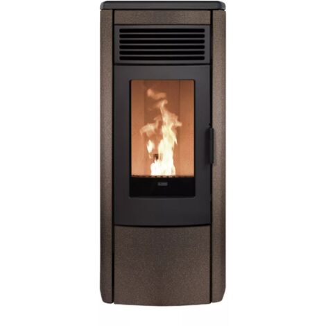 BRICOSOL ESTUFA DE PELLET KLOVER MODELO AURA 80 MULTI-AIR BRONCE
