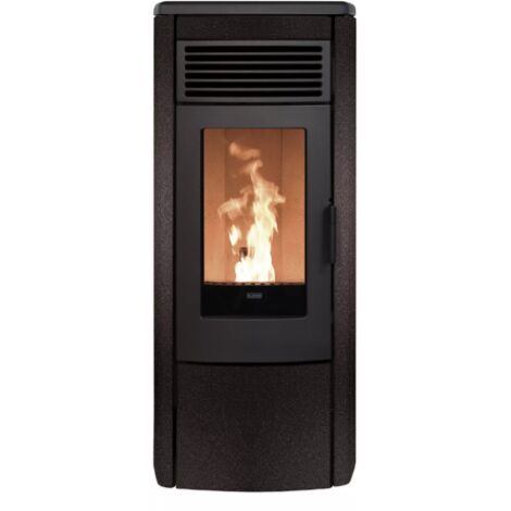 BRICOSOL ESTUFA DE PELLET KLOVER MODELO AURA 80 MULTI-AIR NEGRO