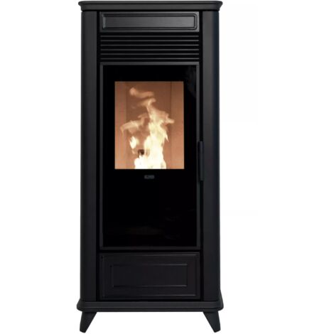 BRICOSOL ESTUFA DE PELLET KLOVER MODELO CLASS 90 MULTI-AIR NEGRO
